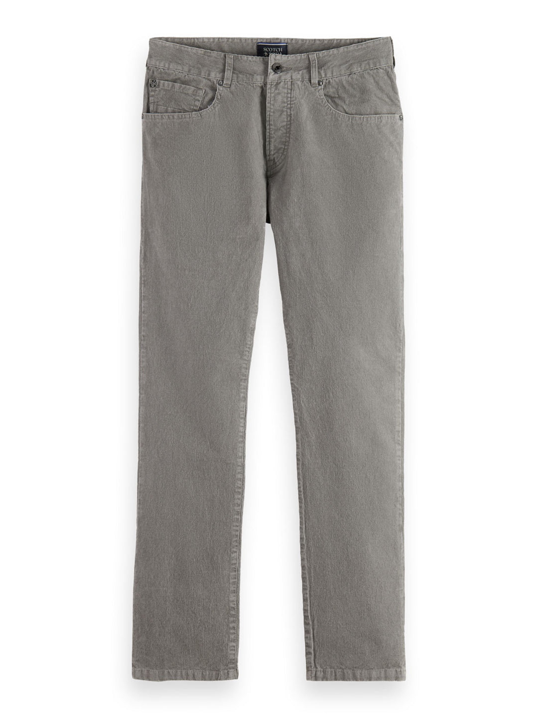 Ralston Regular Slim Fit Corduroy Pants in Seal Grey | Buster McGee