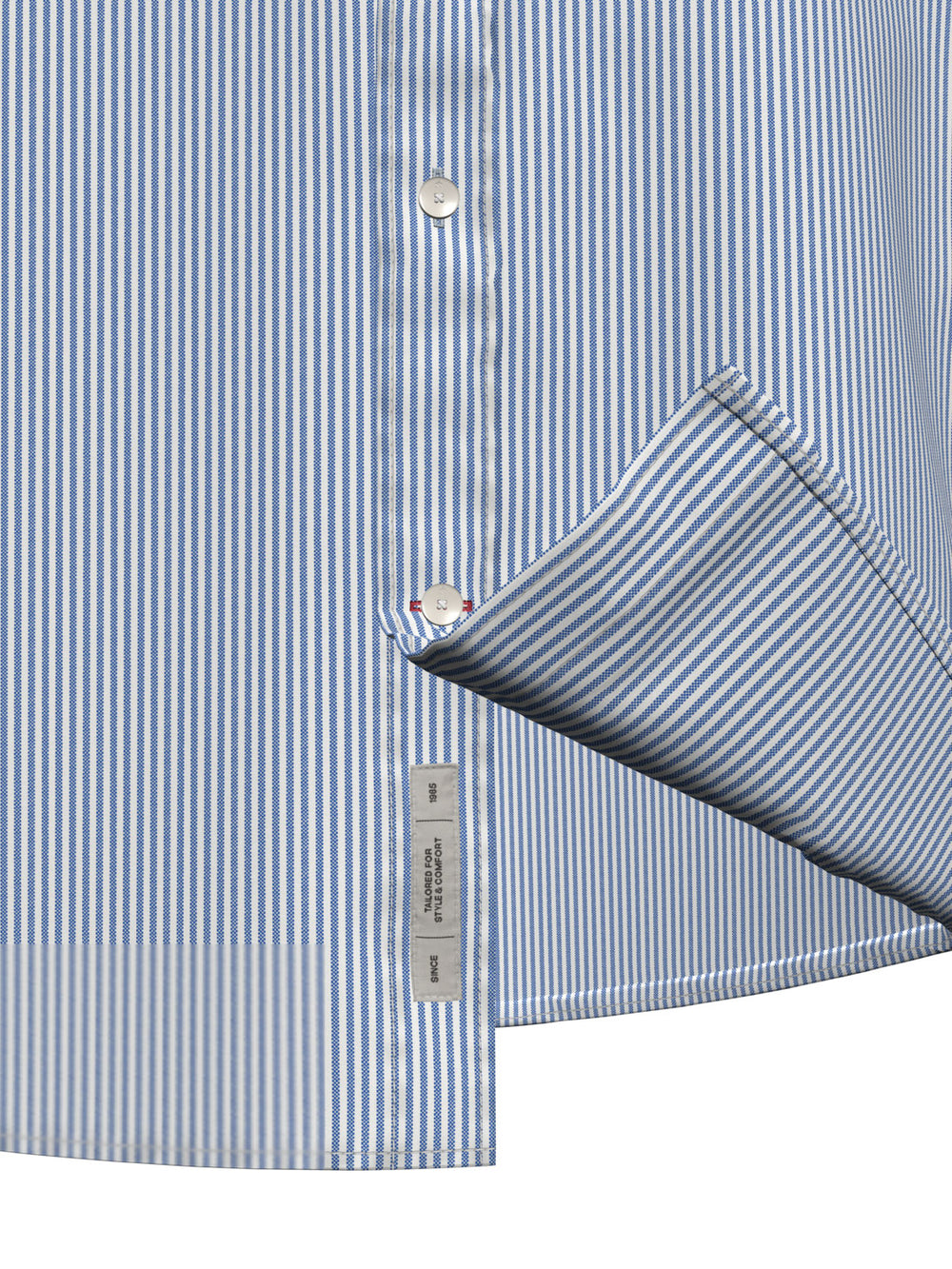 Essential Oxford Stripe Shirt in Blue Stripe | Buster McGee
