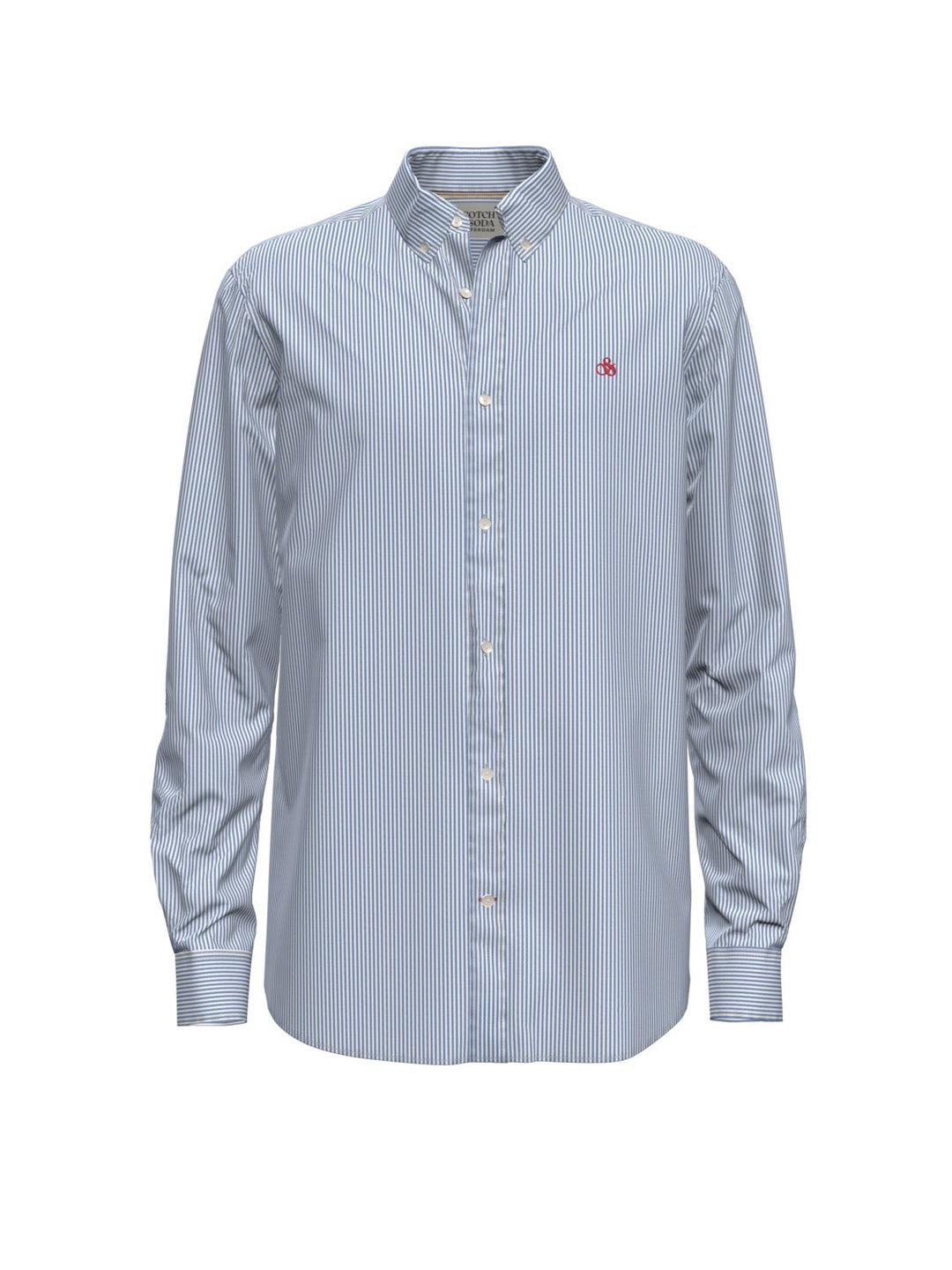 Essential Oxford Stripe Shirt in Blue Stripe | Buster McGee