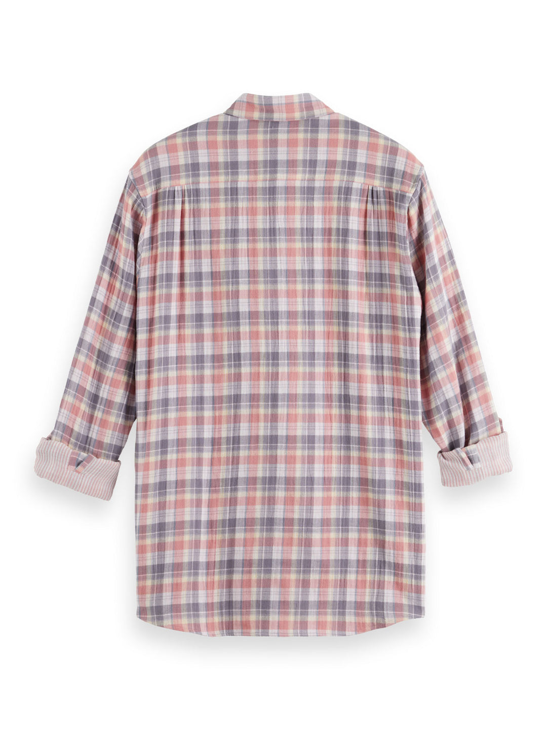 Double-Faced Checked Shirt in Pink Check | Buster McGee