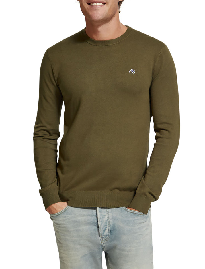 Scotch & Soda - Crewneck Pullover in Algae | Buster McGee