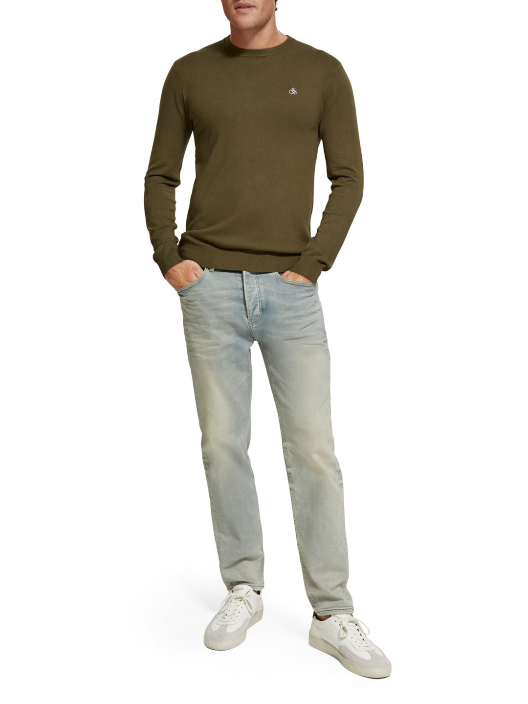 Scotch & Soda - Crewneck Pullover in Algae | Buster McGee