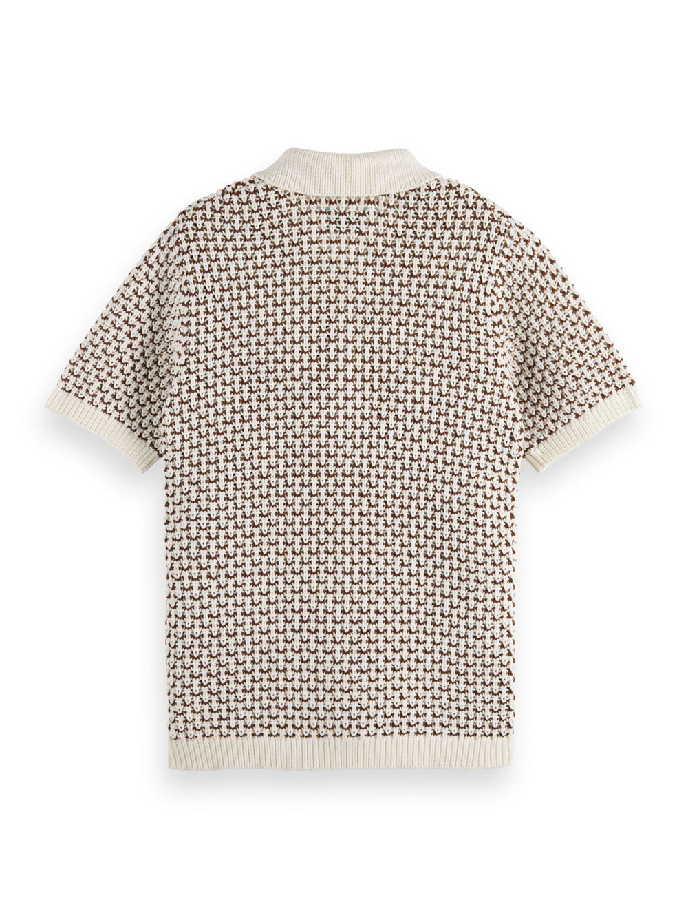 Scotch & Soda - Button-Down Knitted Polo in Swan | Buster McGee