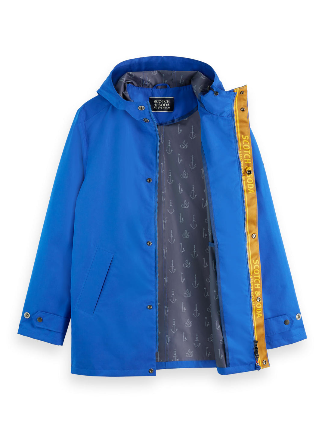 Scotch & Soda - Technical Raincoat in Boat Blue | Buster McGee