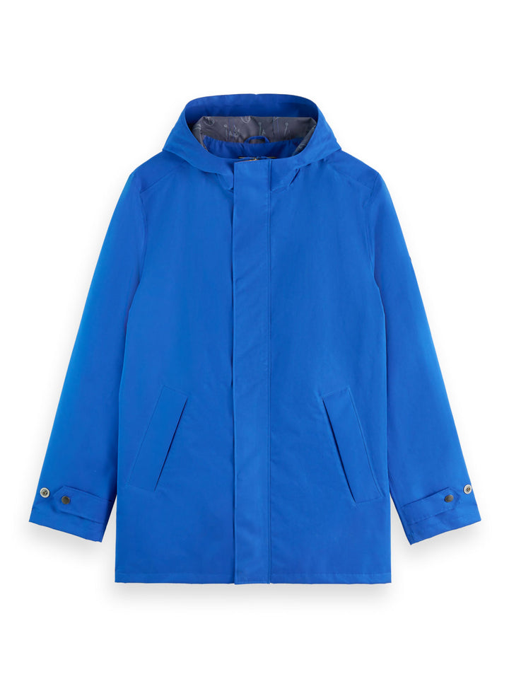 Scotch & Soda - Technical Raincoat in Boat Blue | Buster McGee