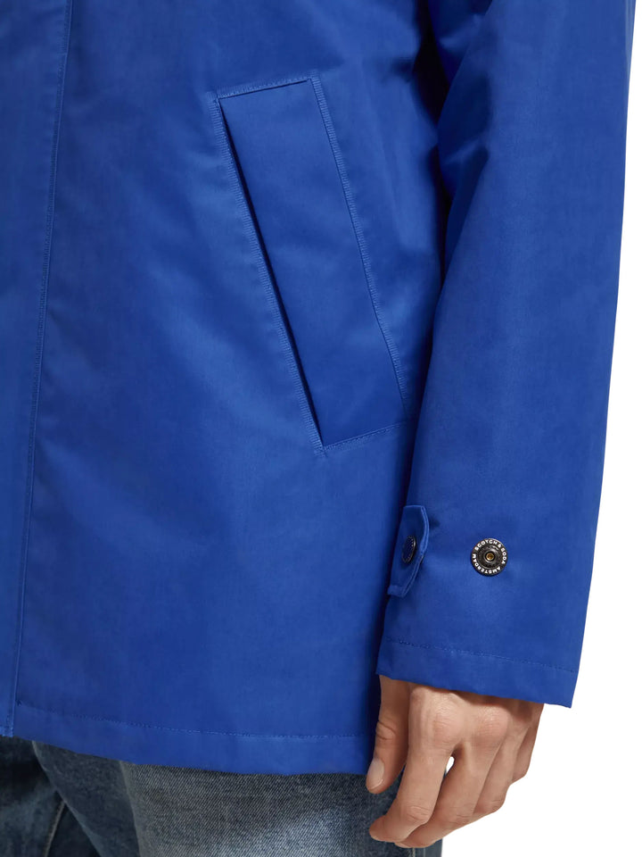 Scotch & Soda - Technical Raincoat in Boat Blue | Buster McGee