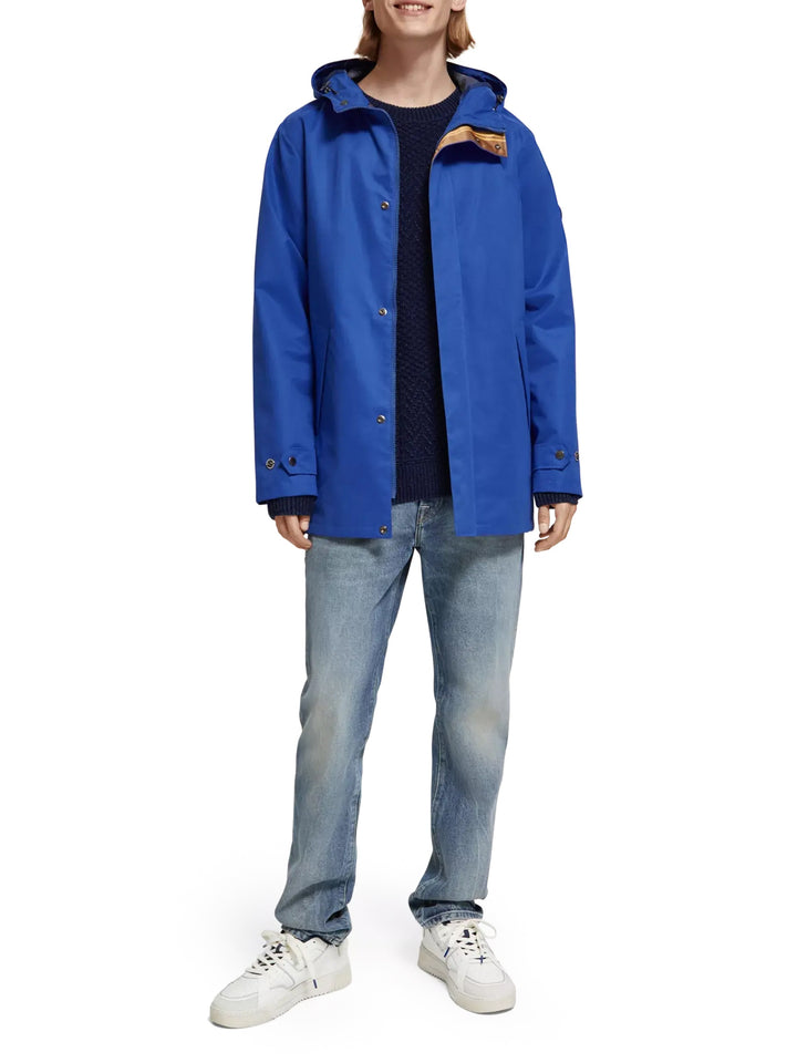 Scotch & Soda - Technical Raincoat in Boat Blue | Buster McGee