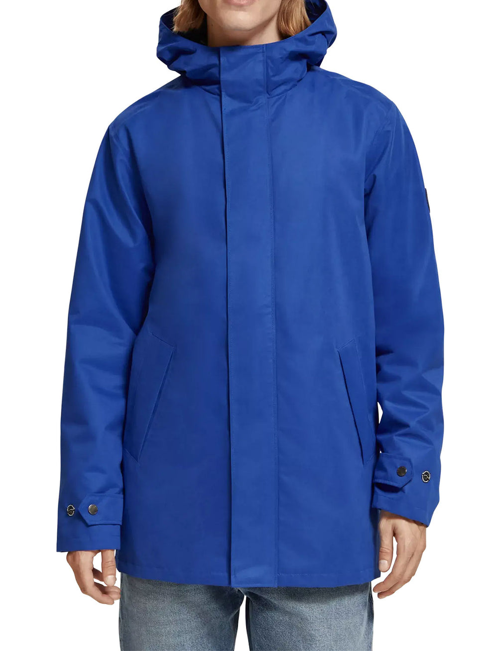 Scotch & Soda - Technical Raincoat in Boat Blue | Buster McGee