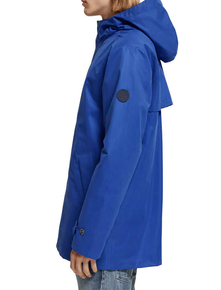 Scotch & Soda - Technical Raincoat in Boat Blue | Buster McGee