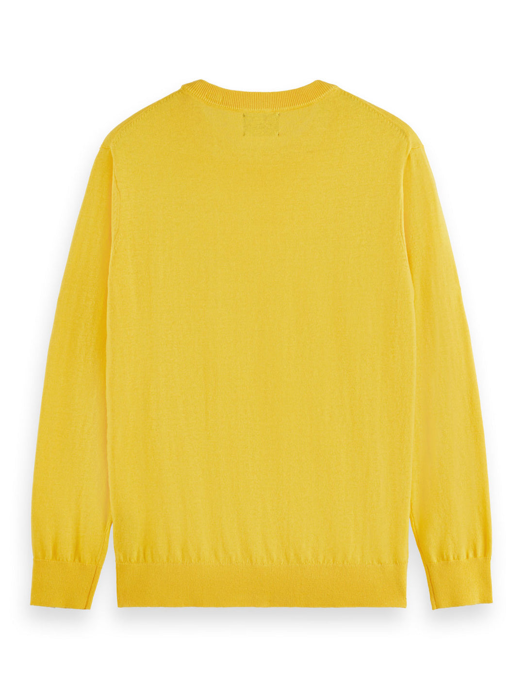 Linen Blend Crewneck Pullover in Nautical Yellow | Buster McGee