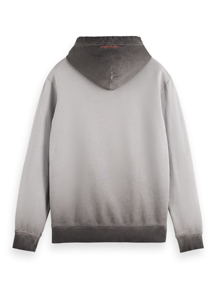 Scotch & Soda - Irregular Dyed Hoodie in Grey Skies | Buster McGee