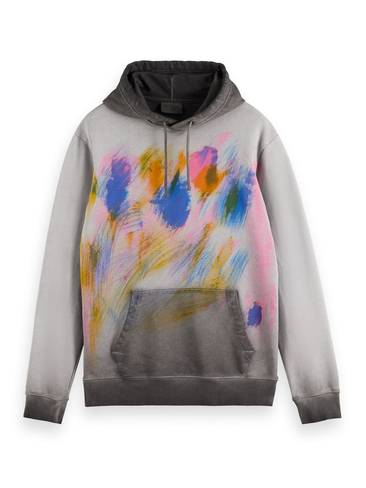 Scotch & Soda - Irregular Dyed Hoodie in Grey Skies | Buster McGee