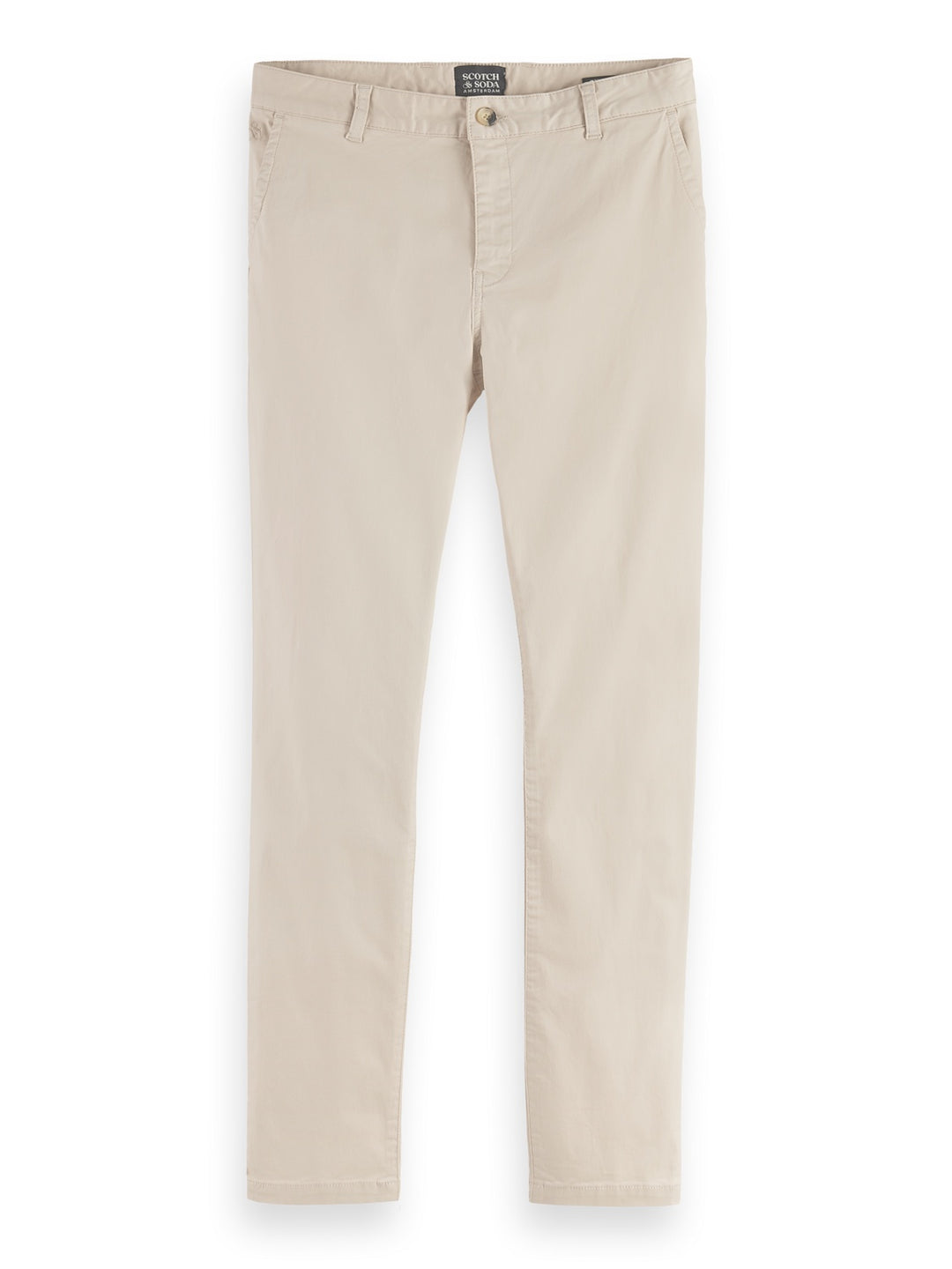 Essential Stuart Stretch Cotton Chino in Parchment | Buster McGee