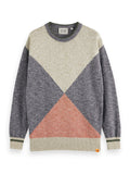 Cotton-Blend Crewneck Knit in Moody Grey Melange | Buster McGee