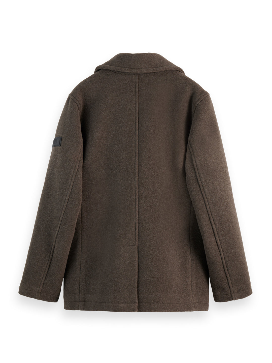 Scotch & Soda Wool Blend Peacoat in Coffee | Buster McGee