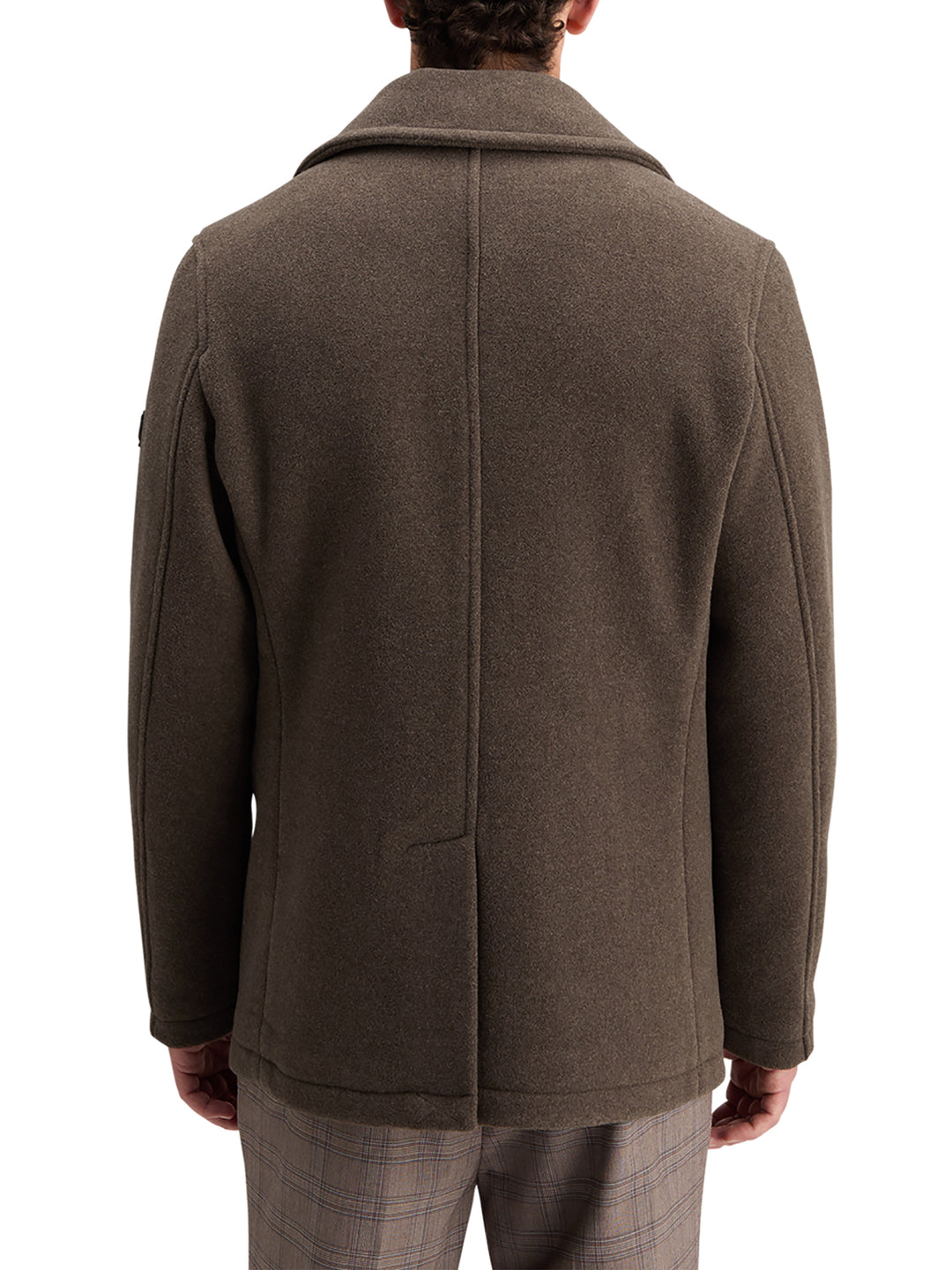 Scotch & Soda Wool Blend Peacoat in Coffee | Buster McGee