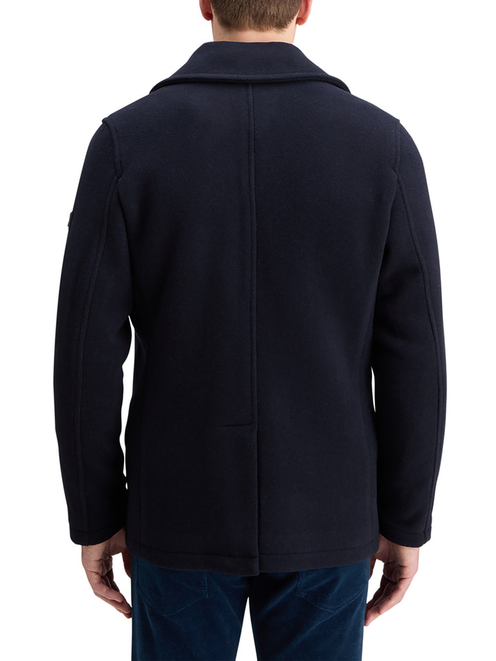 Wool Blend Peacoat in Night | Buster McGee