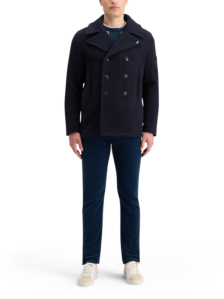 Wool Blend Peacoat in Night | Buster McGee