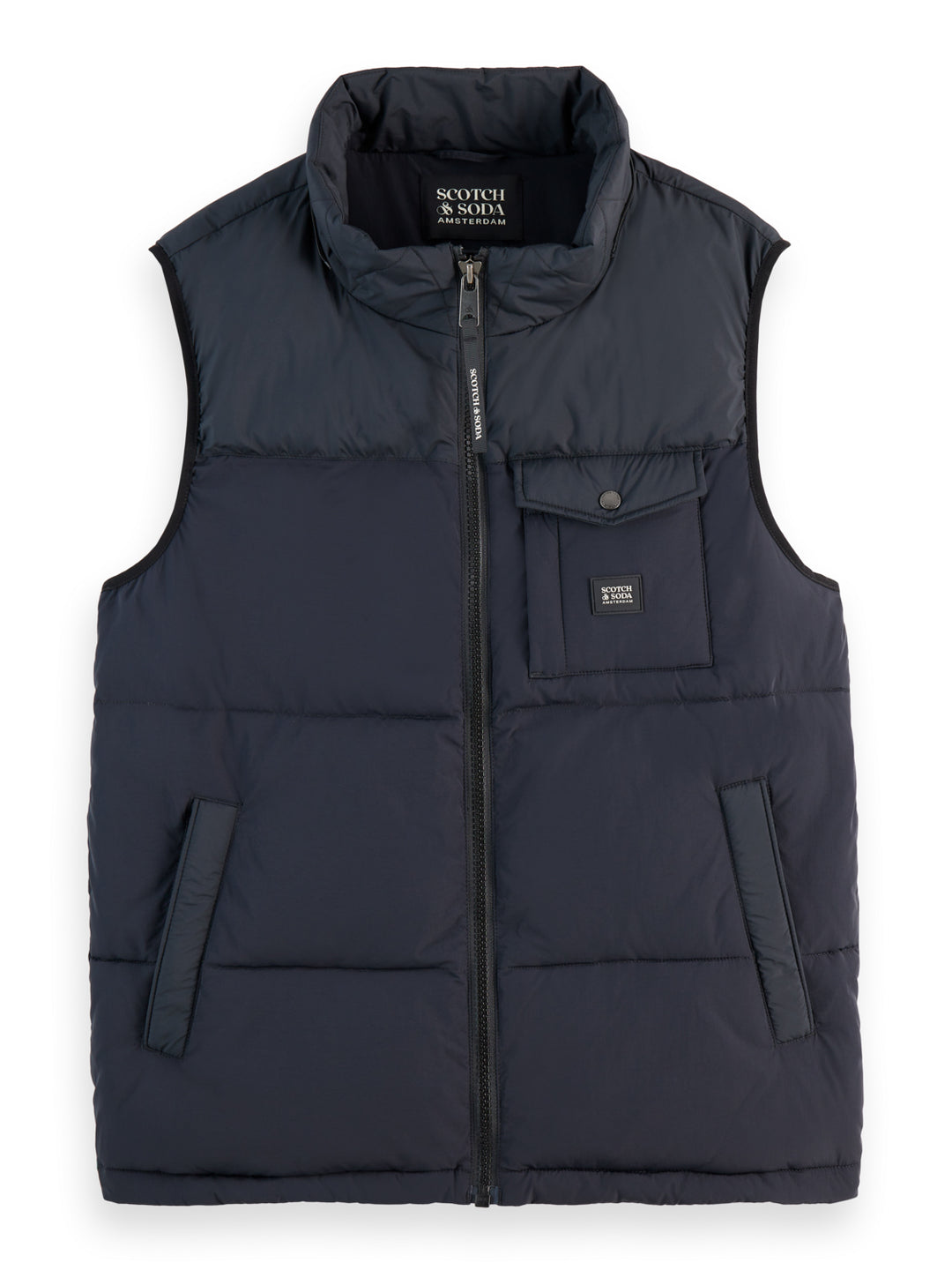 Quilted Hooded Vest in Black | Buster McGee