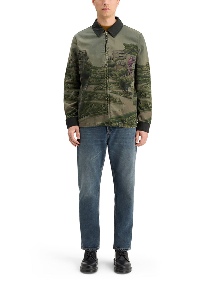 Twill Coach Jacket with Lombard Street Scenery | Buster McGee