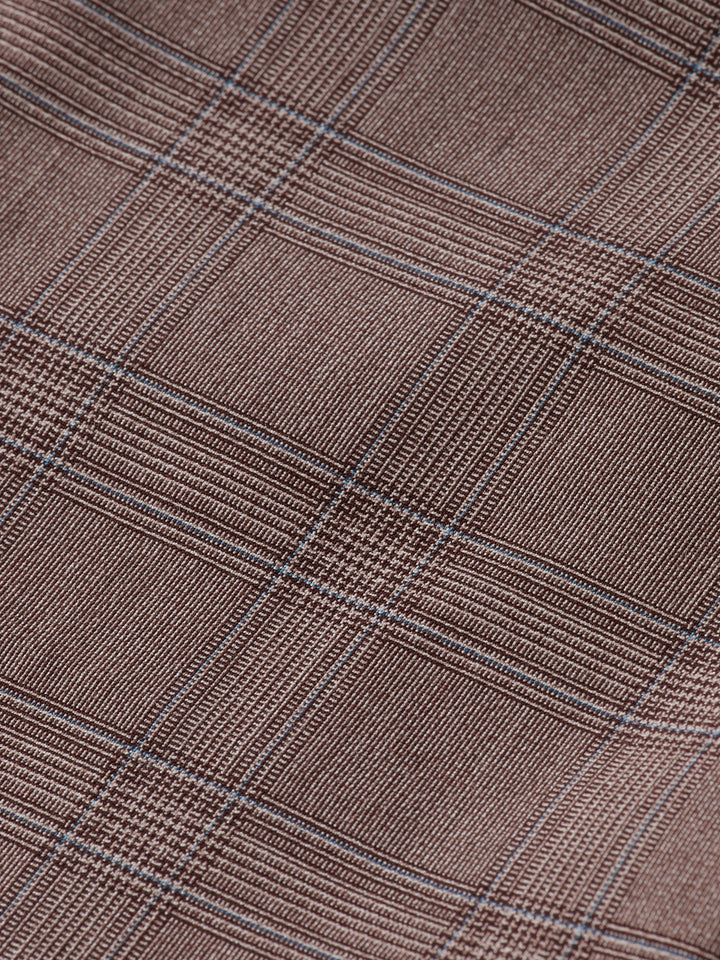Scotch & Soda Tapered Yarn-Dyed Chino in Brown Ecru Check | Buster McGee