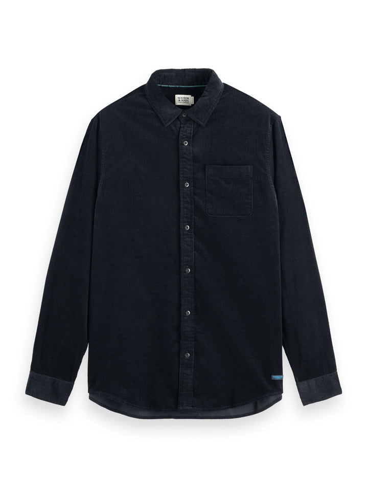 Scotch & Soda Corduroy Shirt in Black | Buster McGee
