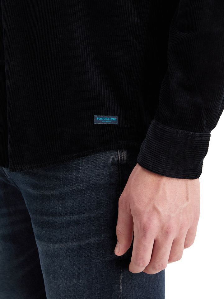 Scotch & Soda Corduroy Shirt in Black | Buster McGee