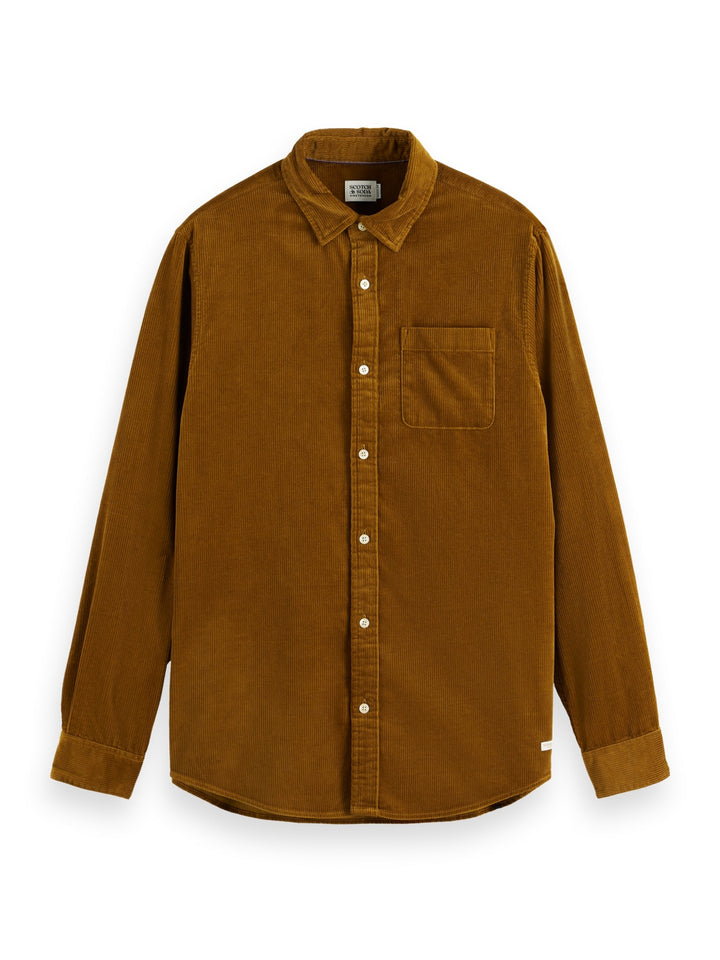 Scotch & Soda Corduroy Shirt in Golden Rust | Buster McGee