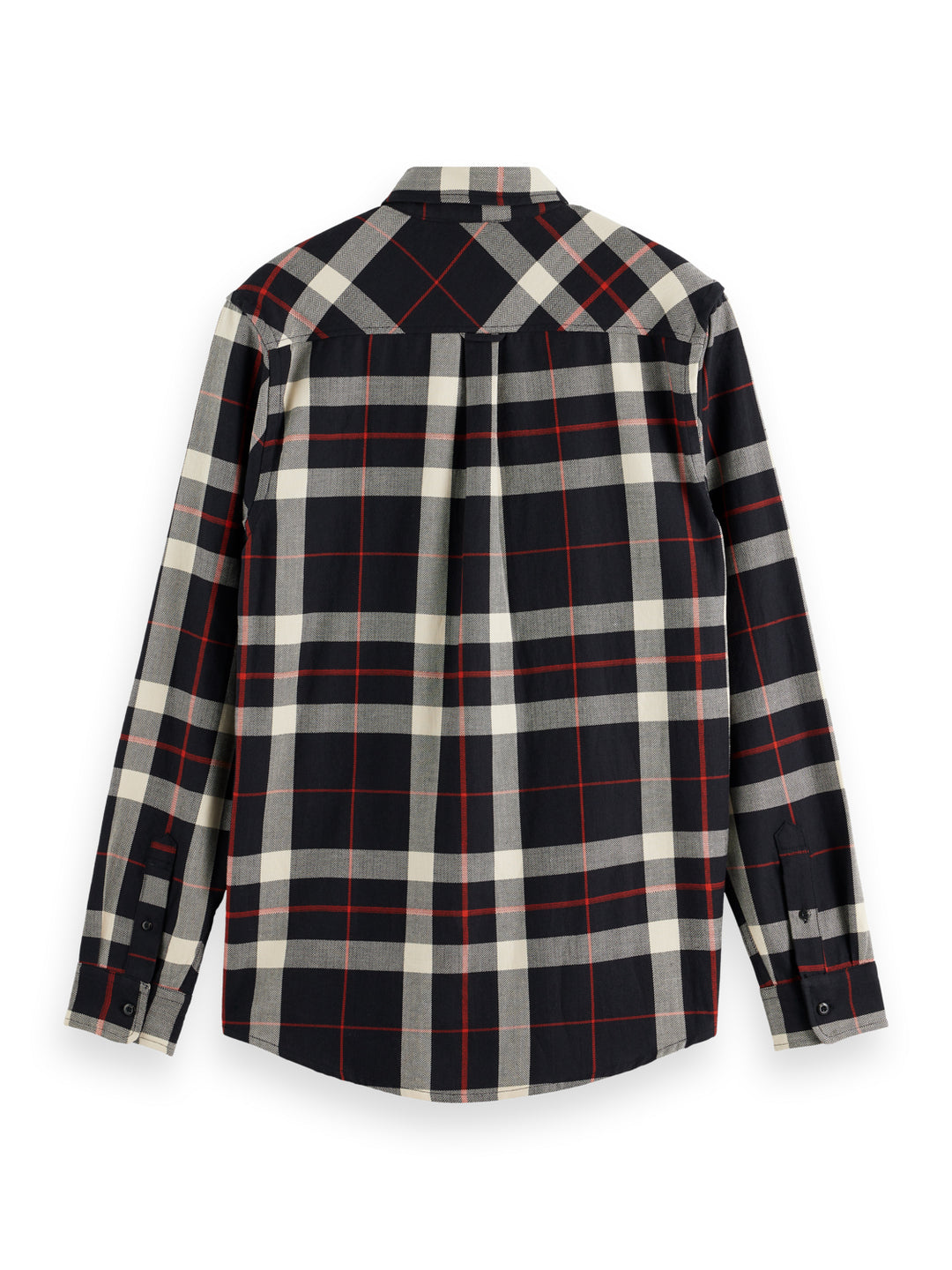 Scotch & Soda Herringbone Check Shirt in Black Check | Buster McGee