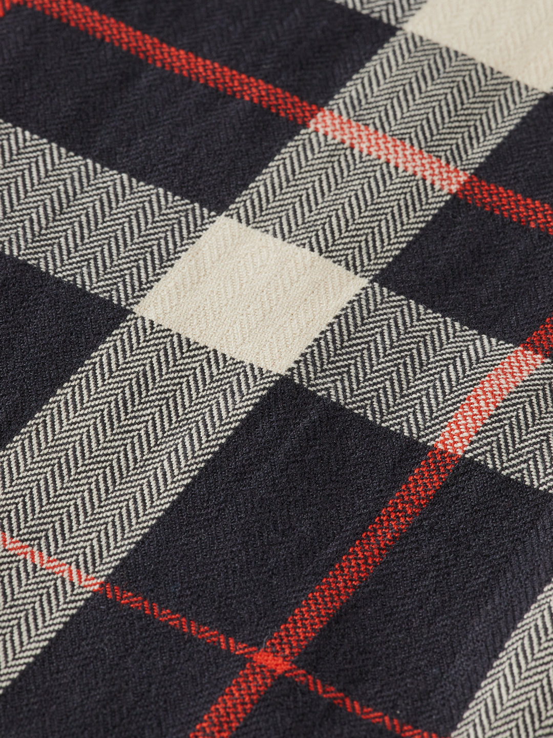 Scotch & Soda Herringbone Check Shirt in Black Check | Buster McGee