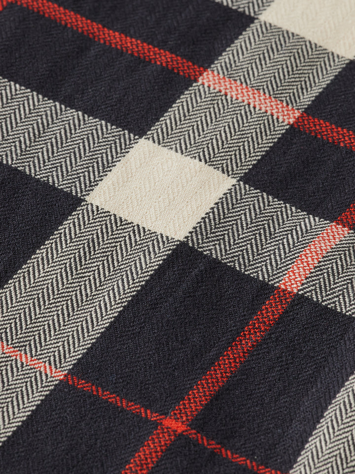 Scotch & Soda Herringbone Check Shirt in Black Check | Buster McGee