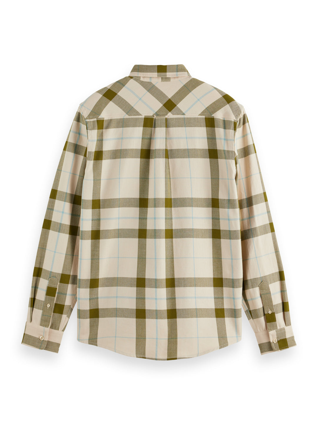 Scotch & Soda Herringbone Check Shirt in Beige Check | Buster McGee