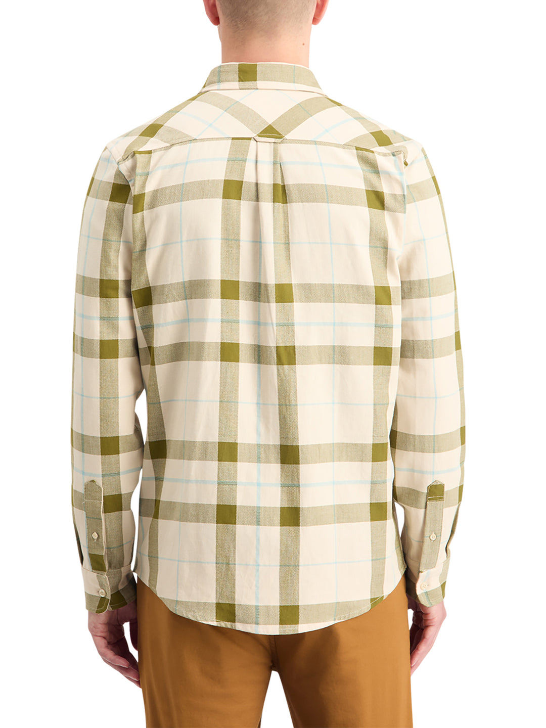 Scotch & Soda Herringbone Check Shirt in Beige Check | Buster McGee