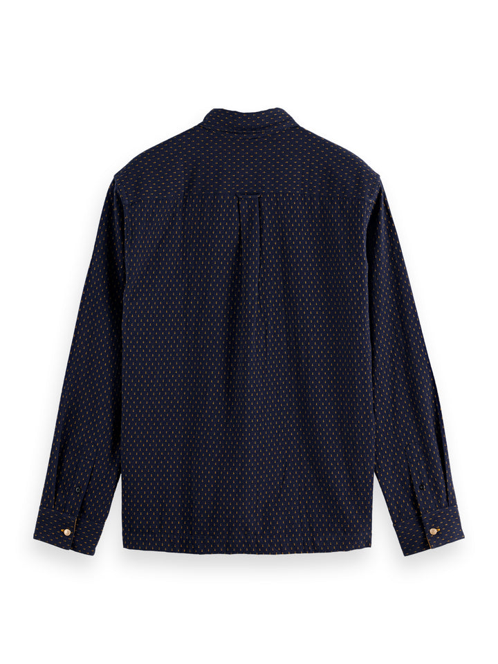 Scotch & Soda Relaxed Fit Jacquard Shirt in Night | Buster McGee