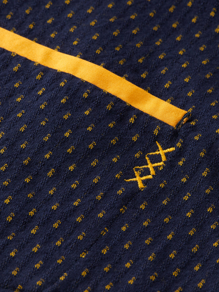 Scotch & Soda Relaxed Fit Jacquard Shirt in Night | Buster McGee