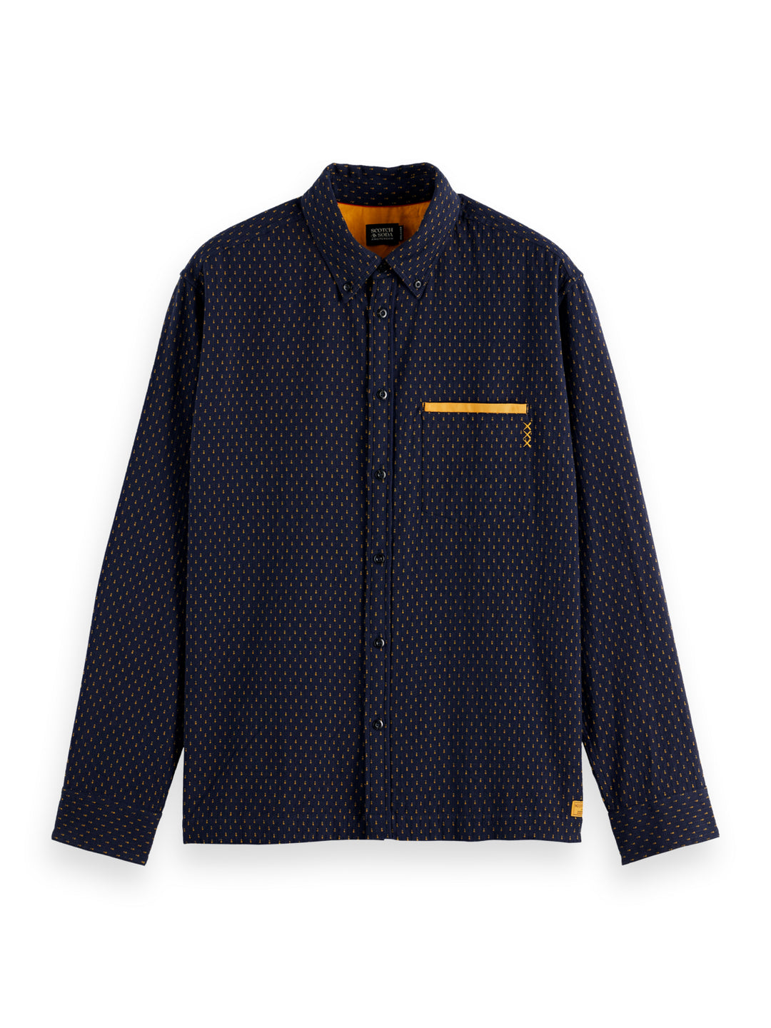 Scotch & Soda Relaxed Fit Jacquard Shirt in Night | Buster McGee