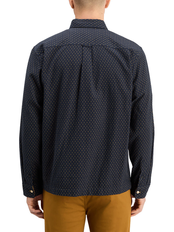 Scotch & Soda Relaxed Fit Jacquard Shirt in Night | Buster McGee