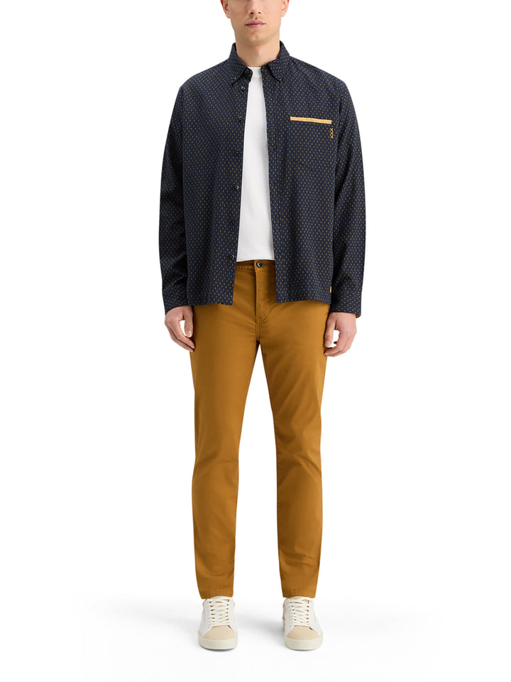 Scotch & Soda Relaxed Fit Jacquard Shirt in Night | Buster McGee