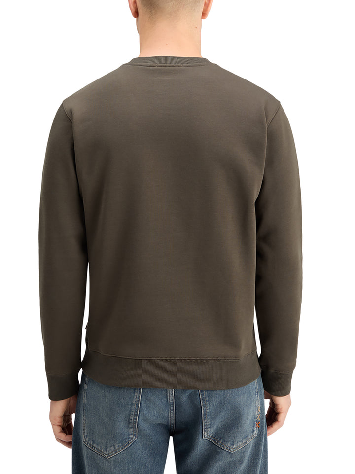 Scotch & Soda Embroidered Sweatshirt in Coffee | Buster McGee