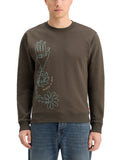 Scotch & Soda Embroidered Sweatshirt in Coffee | Buster McGee