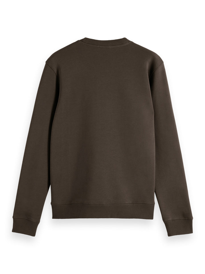 Scotch & Soda Embroidered Sweatshirt in Coffee | Buster McGee