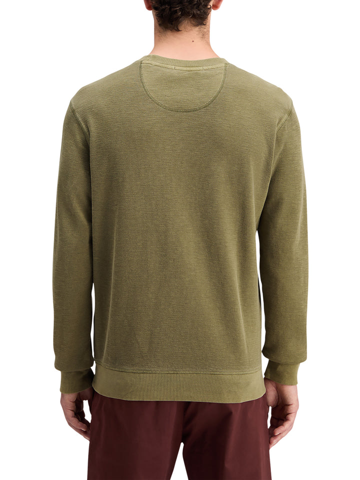 Scotch & Soda Garment Dyed Sweatshirt in Moss Green | Buster McGee