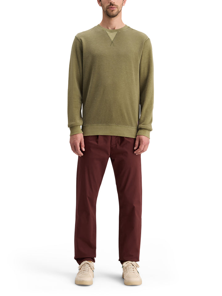 Scotch & Soda Garment Dyed Sweatshirt in Moss Green | Buster McGee