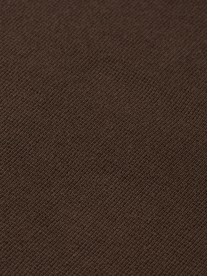 Scotch & Soda Long Sleeved Waffle T-Shirt in Coffee
