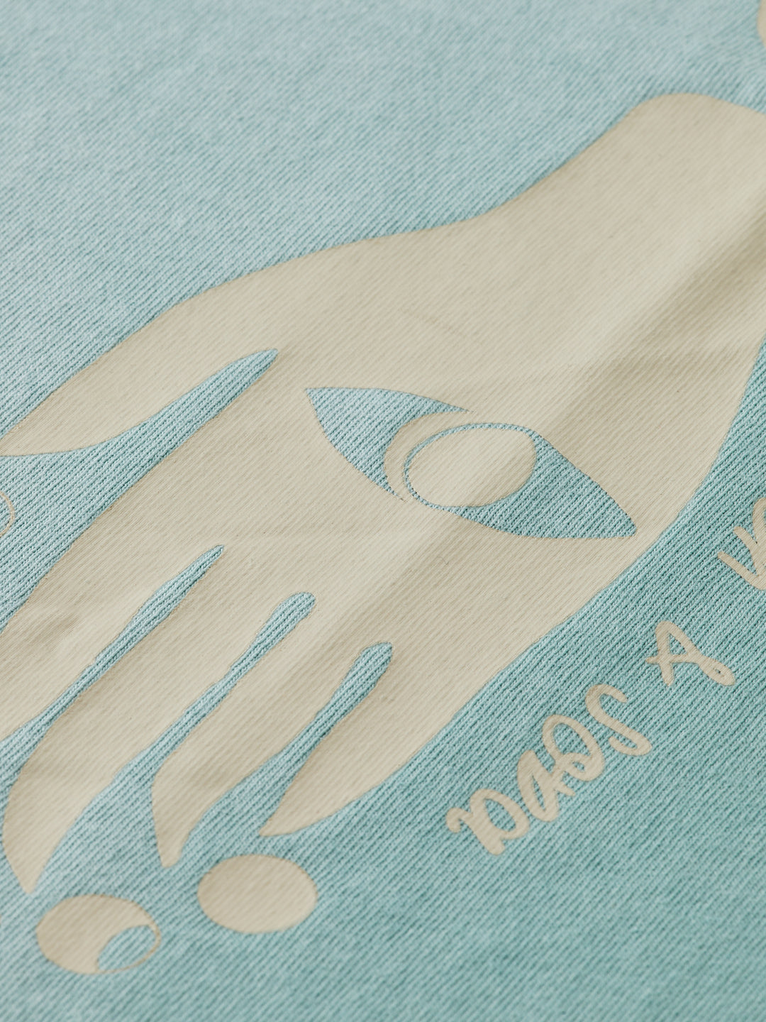 Scotch & Soda Garment Dyed Artwork Tee in Pacific Blue | Buster McGee