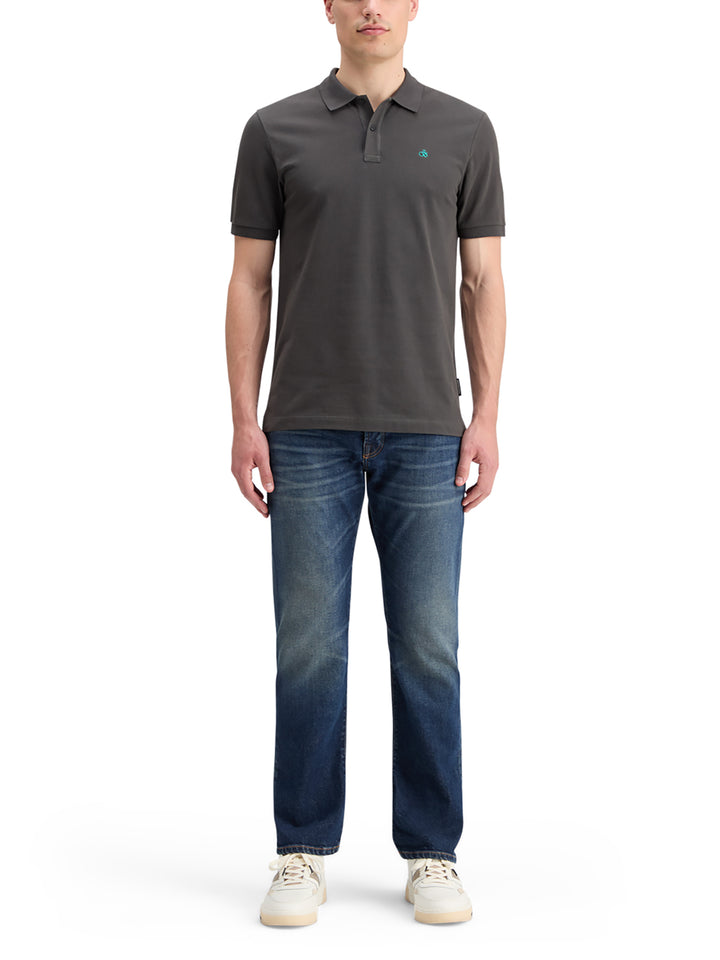 Scotch & Soda Essential Logo Pique Polo Shirt in Vinyl | Buster McGee
