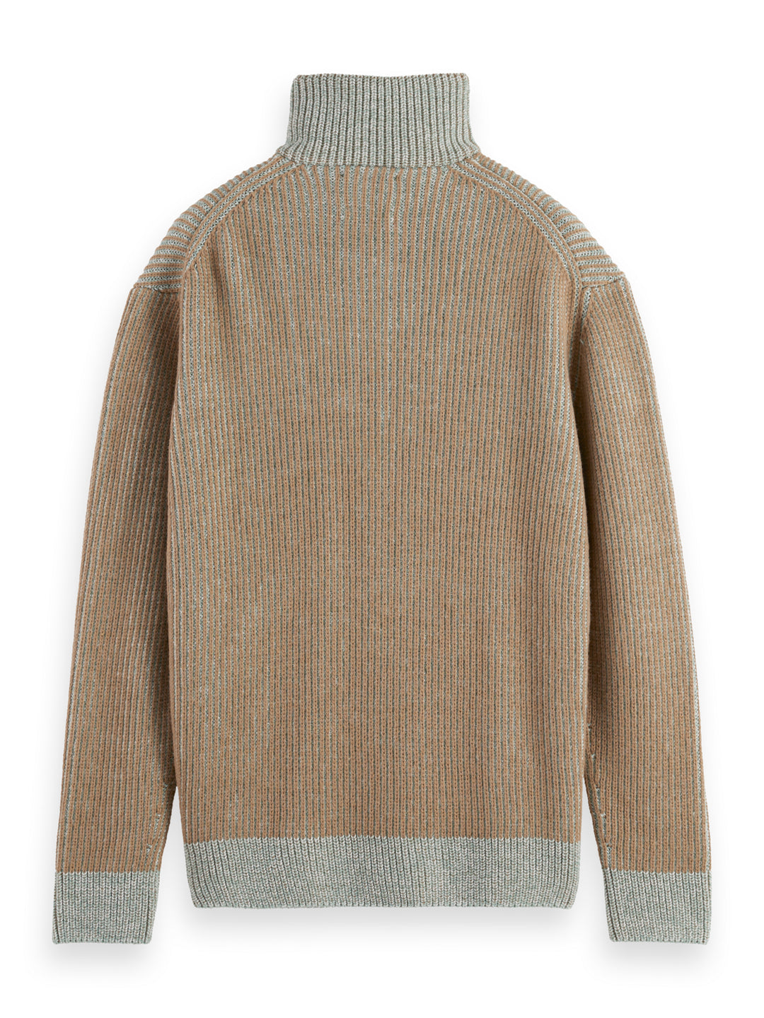 Scotch & Soda Quarter Zip Pullover in Mocha | Buster McGee