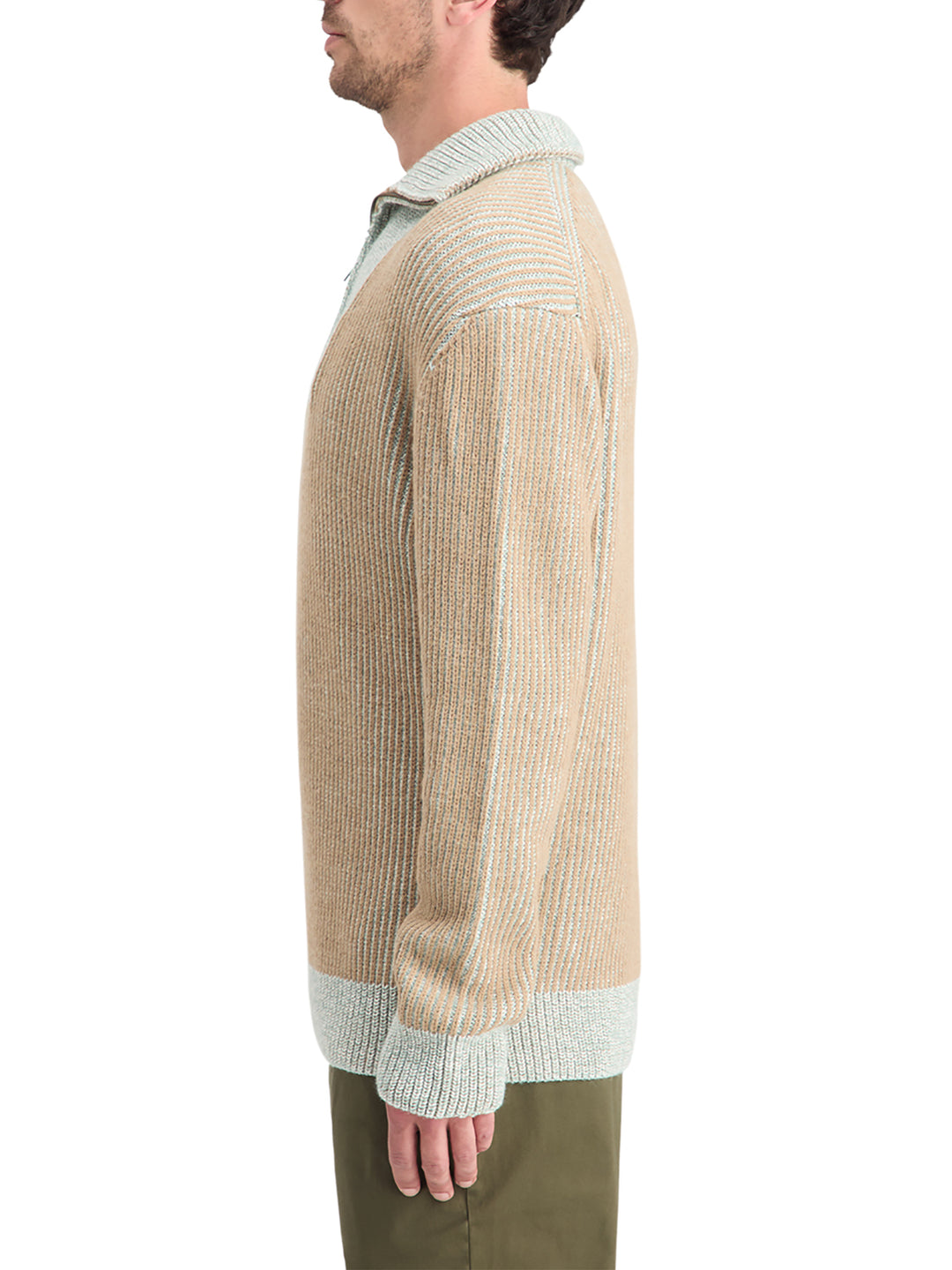 Scotch & Soda Quarter Zip Pullover in Mocha | Buster McGee