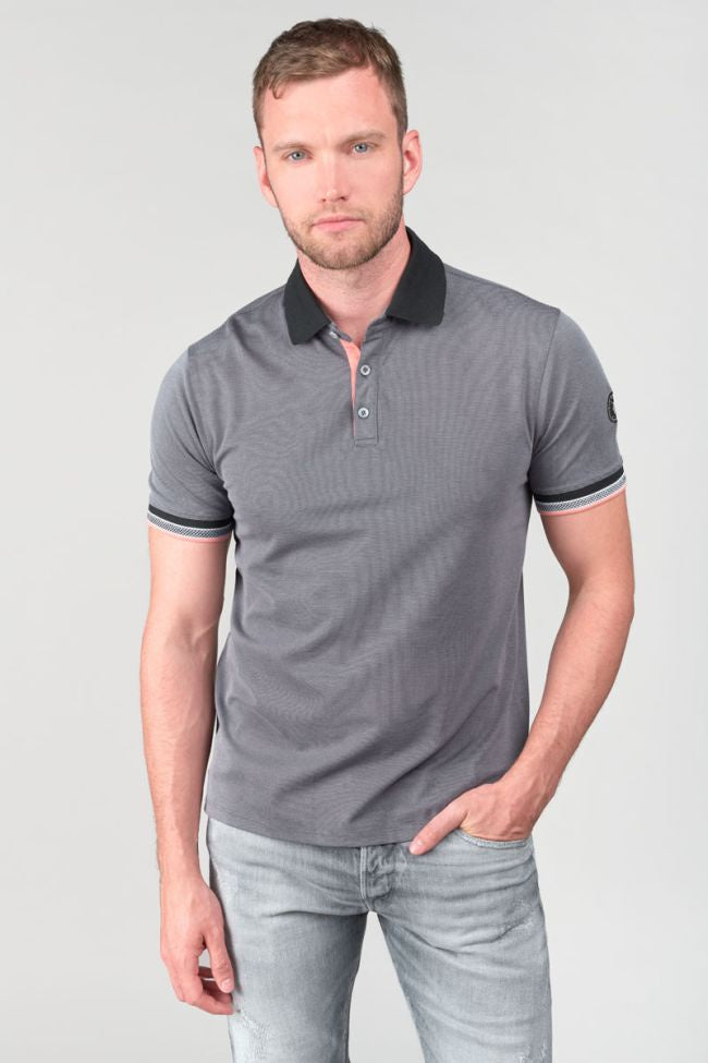 Mise Men's Striped Polo in Black | Buster McGee