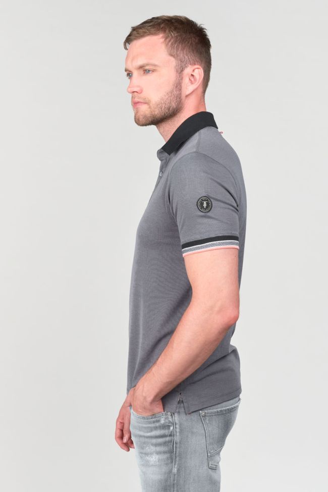 Mise Men's Striped Polo in Black | Buster McGee